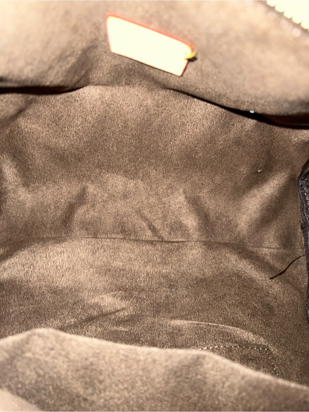 Monogram Canvas Satchel in Brown and Cream with Gold Hardware - Picture 2 of 3